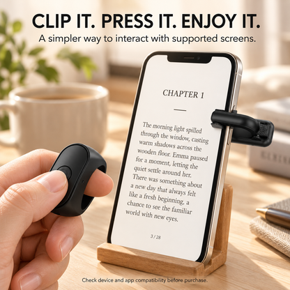 2026🔥 HOT SALE50K+ SOLD! 50% OFF!🔥Hands-free phone stand + Bluetooth remote. Portrait & landscape mode. Wireless Page Turner, CameraShutter Video Recording for iOSAndroid, Phone Selfie Accessory, Gifts for Men Women,